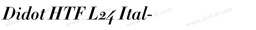 Didot HTF L24 Ital字体转换